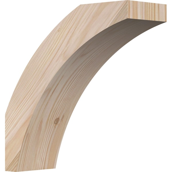 Ekena Millwork 3 1/2"W x 10"D x 10"H Thorton Smooth Knee Brace, Douglas Fir BRC04X10X10THR00SDF - main